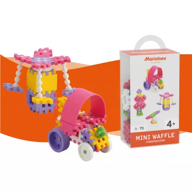 Mini Waffle Konstruktor Klocki konstrukcyjne Mini Waffle 70 element�w Konstruktor �redni r�owy MARIOINEX 902813
