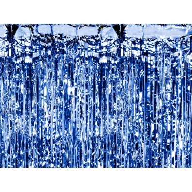 PartyDeco Kurtyna Party niebieski 90x250cm