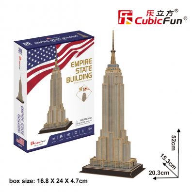 Puzzle 3D 54 el. Empire State Building Cubic Fun