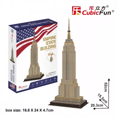 Puzzle 3D 54 el. Empire State Building Cubic Fun