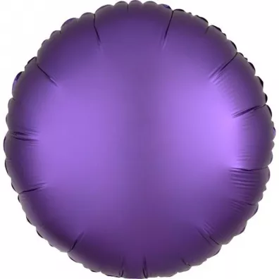 Amscan Balon foliowy Lustre fioletowy okr�g�y 43cm