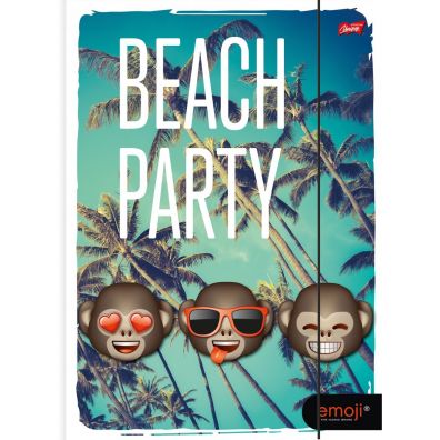 St. Majewski Teczka z gumką A4 Emoji Beach Party