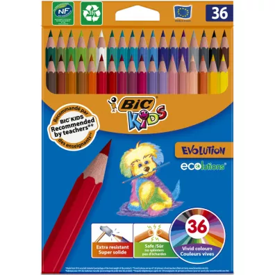 Bic Kredki o��wkowe Kids Evolution ECOlutions 36 szt.