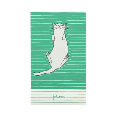 Santoro Notes - Feline Fine - Bold Green