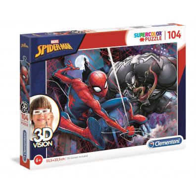 Puzzle 3D Vision 104 el. Spider Man 20148 Clementoni