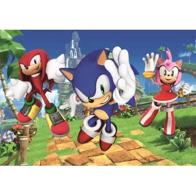Puzzle 104 el. Maxi SuperColor. Sonic Clementoni
