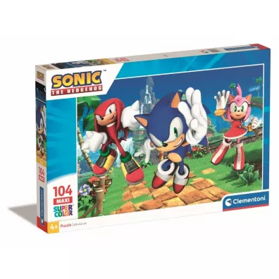 Puzzle 104 Maxi Super Kolor Sonic Clementoni
