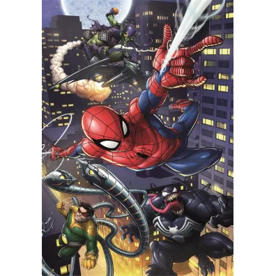 Puzzle 180 el. SuperColor. Marvel Spider-Man Clementoni