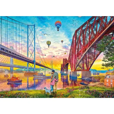 Puzzle 1000 Trzy mosty Szkocja 113721 Gibsons