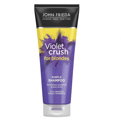 John Frieda Sheer Blonde Violet Crush szampon neutralizujący żółty odcień włosów 250 ml