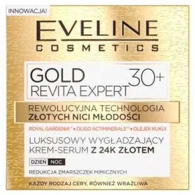 Eveline Cosmetics Gold Revita Expert 30+ Krem-serum do twarzy 50 ml