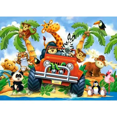 Puzzle 60 el. Safari Castorland