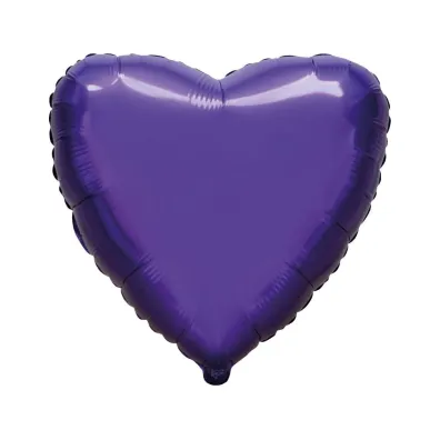 Balon foliowy Serce fioletowe 45cm