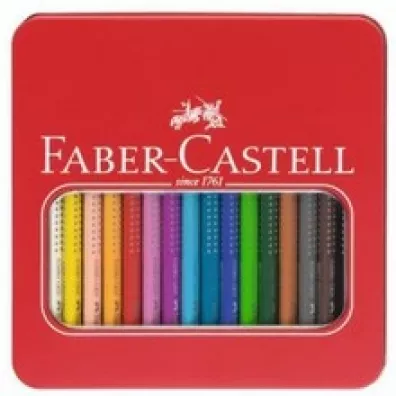 Faber-Castell Kredki jumbo grip tr�jk�tne opakowanie metalowe 16 szt.