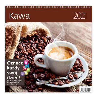 Sztuka Rodzinna Kalendarz 2021 30x30 Kawa HELMA
