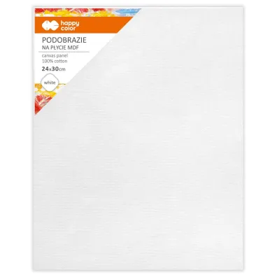 Happy Color Podobrazie bawe�niane impregnowane bia�e 24x30cm, 4mm