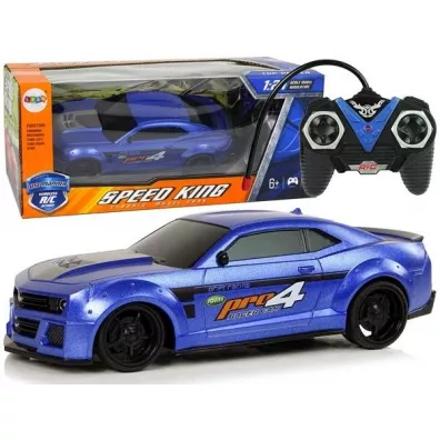 Auto sportowe 1:24 zdalnie sterowane niebieskie LeanToys
