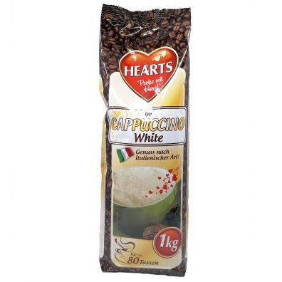 Hearts Kawa rozpuszczalna Cappuccino White o smaku mlecznym 1 kg
