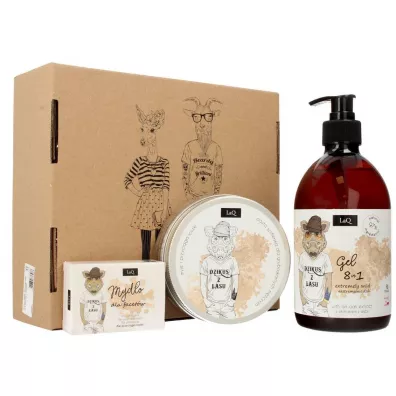 LaQ Zestaw Dzik duy: el + peeling + mydeko 500 ml + 200 ml + 85 ml