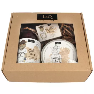 LaQ Zestaw Dzik duy: el + peeling + mydeko 500 ml + 200 ml + 85 ml