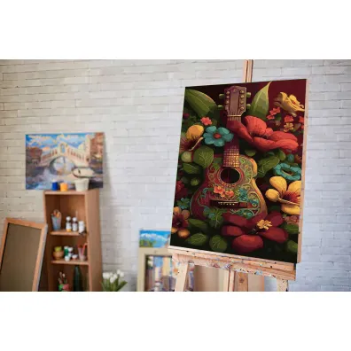 Twoje Hobby Malowanie po numerach - Gitara w ogrodzie 40x50cm