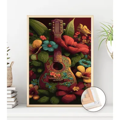 Twoje Hobby Malowanie po numerach - Gitara w ogrodzie 40x50cm