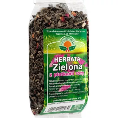 Natura Wita Herbata Zielona z Patkami Ry 100 g