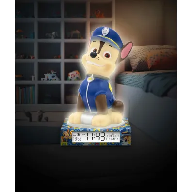 Psi Patrol Lampka 3D z budzikiem Paw Patrol PW19972