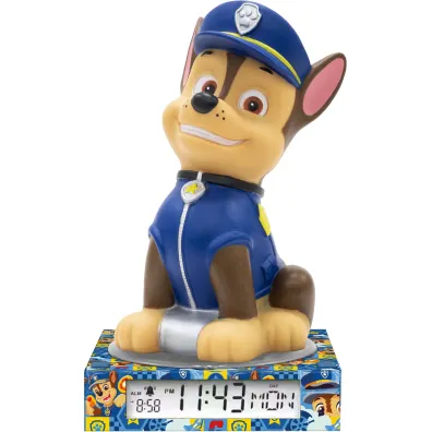 Psi Patrol Lampka 3D z budzikiem Paw Patrol PW19972