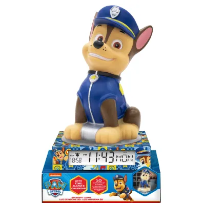 Psi Patrol Lampka 3D z budzikiem Paw Patrol PW19972