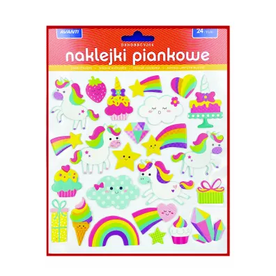 Naklejki piankowe ca�oroczne V6 24 szt.