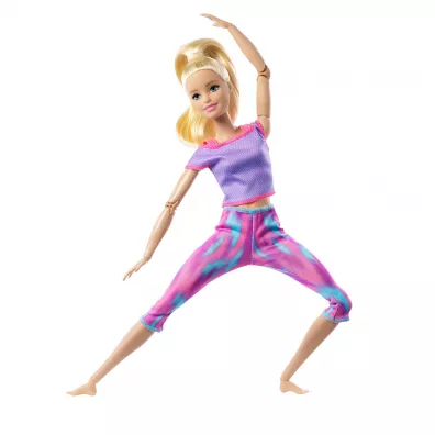 Barbie Lalka Made to Move Fioletowe ubranko GXF04 Mattel