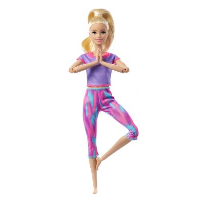Barbie Lalka Made to Move Fioletowe ubranko GXF04 Mattel