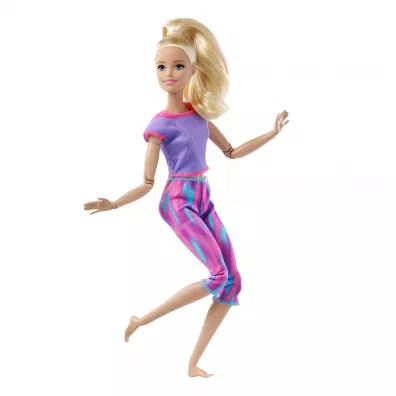 Barbie Lalka Made to Move Fioletowe ubranko GXF04 Mattel
