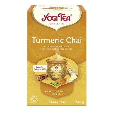 Yogi Tea Herbatka z�oty chai z kurkum� (turmeric chai) 17 x 2 g Bio