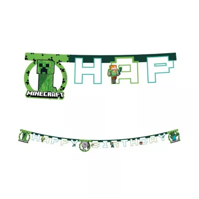 Procos Banner Minecraft Happy Birthday