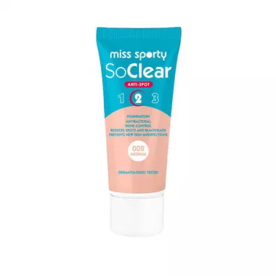 Miss Sporty So Clear Anti-Spot 2 podkad maskujcy niedoskonaoci 002 Medium 30 ml