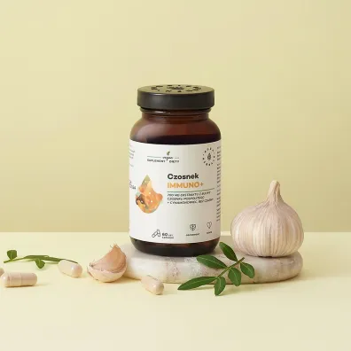 Aura Herbals Czosnek Immuno+ Suplement diety 60 kaps.