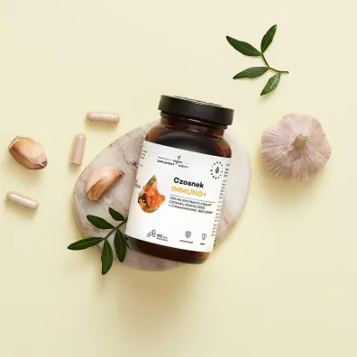 Aura Herbals Czosnek Immuno+ Suplement diety 60 kaps.