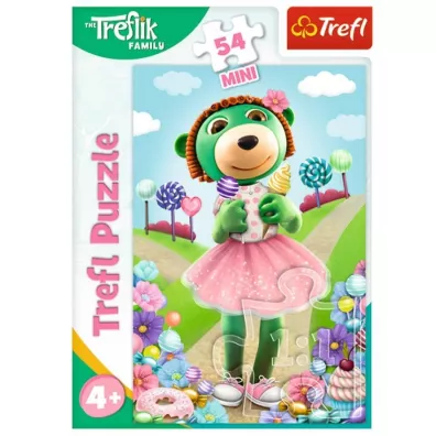 Puzzle mini 54 el. Weso�y �wiat Treflik�w 1