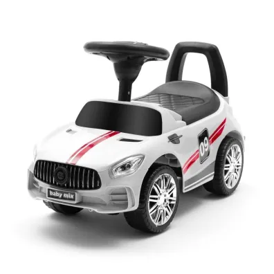 Je�dzik dzieci�cy z d�wi�kiem Racer bia�y Baby Mix