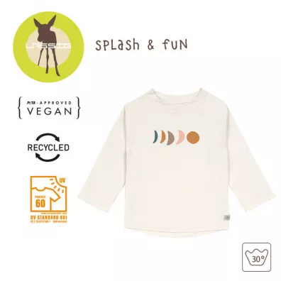 Lassig Koszulka do pywania z dugim rkawem przeciwsoneczna UV60 Splash & Fun Ksiyc nature, rozm. 92