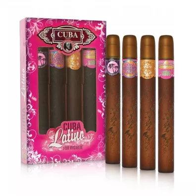 Cuba Original Zestaw dla kobiet W�d perfumowanych Cuba Latino Brazil Copacabana + Brazil Carnaval + Mexico Maya + Mexico Cacatus 4 x 35 ml