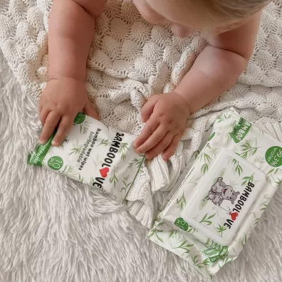 Bamboolove Chusteczki bambusowe nawil�ane 10 szt.