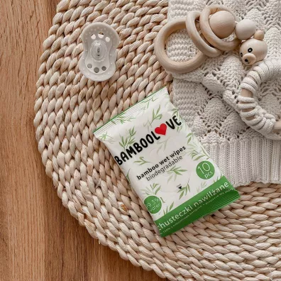 Bamboolove Chusteczki bambusowe nawil�ane 10 szt.
