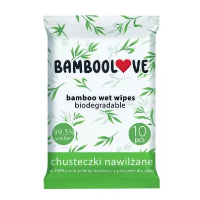 Bamboolove Chusteczki bambusowe nawil�ane 10 szt.