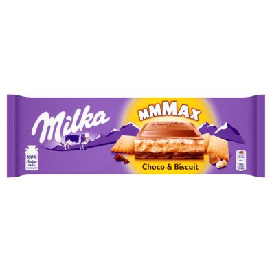 Milka Mmmax Czekolada mleczna z herbatnikiem Choco & Biscuit 300 g