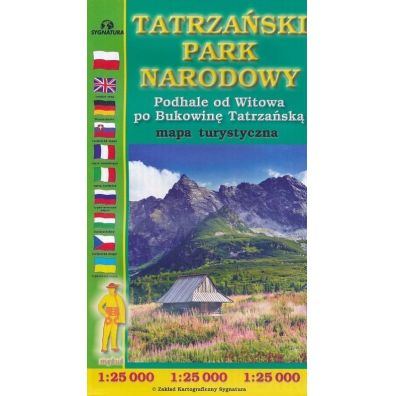 Mapa turystyczna - Tatrzaski PN 1:25 000