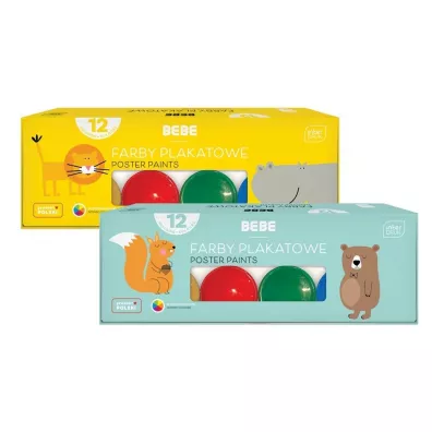 Interdruk Farby plakatowe BB KIDS 12 x 20 ml