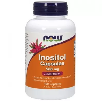 Now Foods Inozytol 500 mg  Suplement diety 100 kaps.